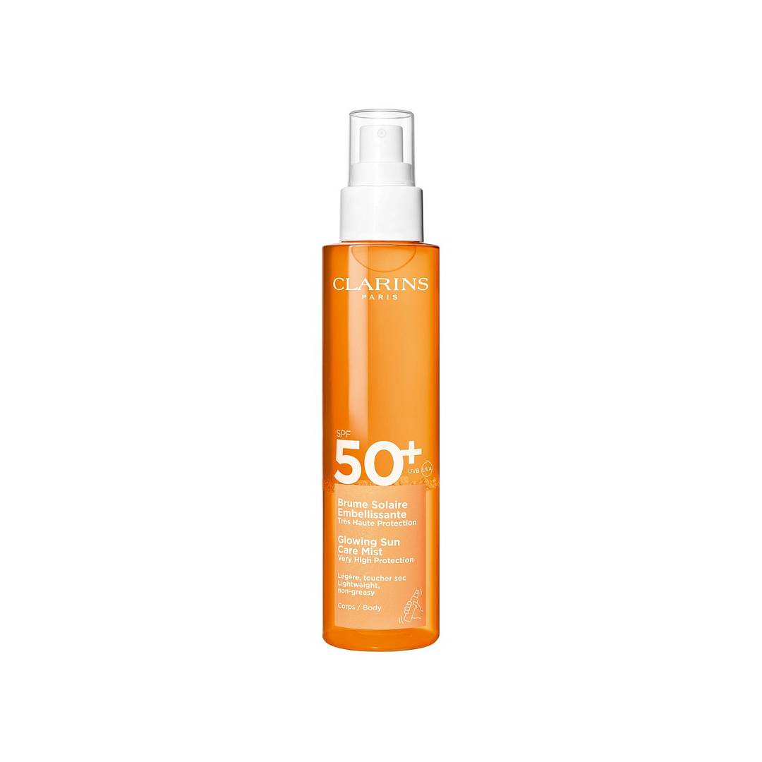 Спрей для тела увлажняющий солнцезащитный SPF 50+ Brume Solaire Embellissante 