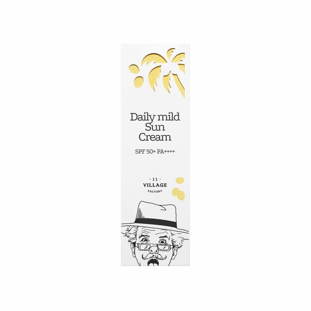 Крем солнцезащитный Daily mild Sun Cream SPF50+ PA++++