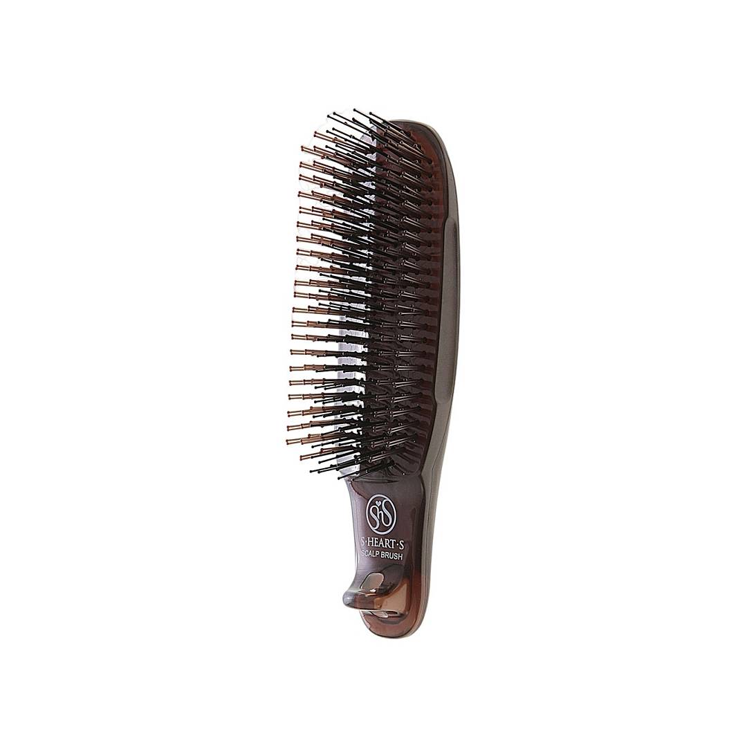 Щетка для волос массажная Scalp Brush Коричневая