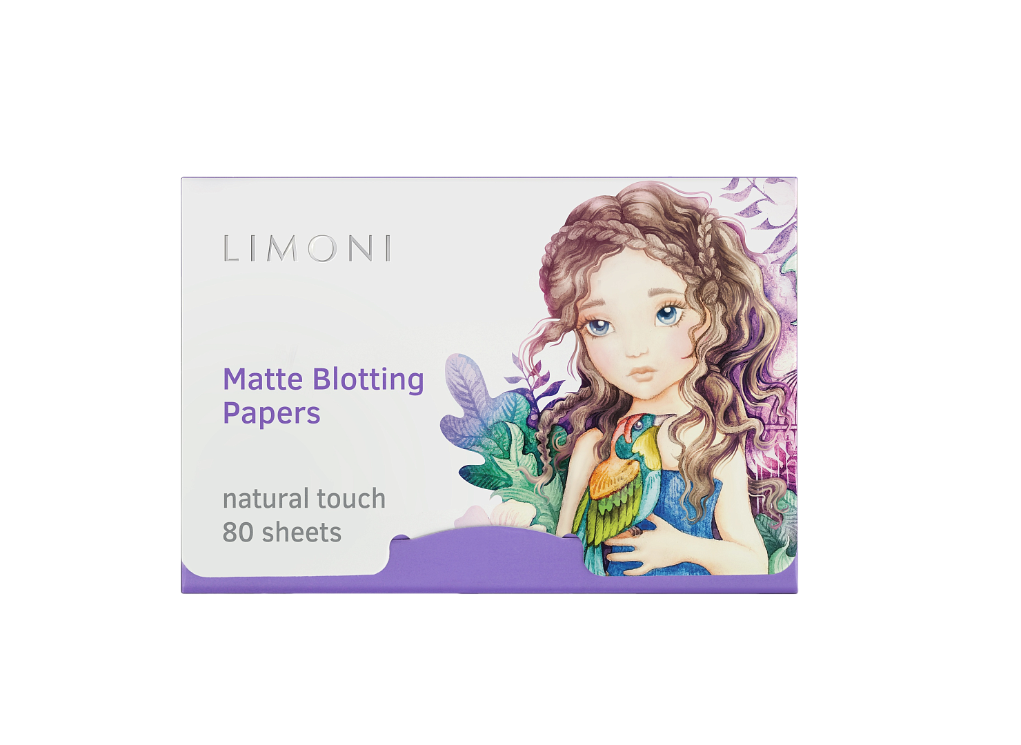 Матирующие салфетки для лица lilac Matte Blotting Papers 80шт