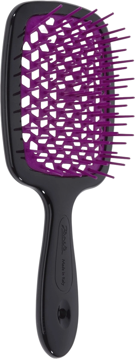 Щетка для волос черная, фиолетовая Superbrush