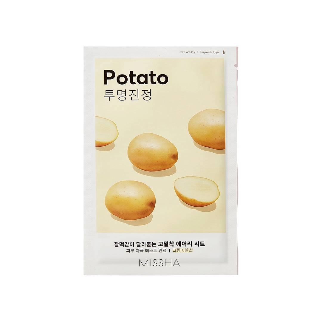 Маска для лица осветляющая Airy Fit Sheet Mask Potato 