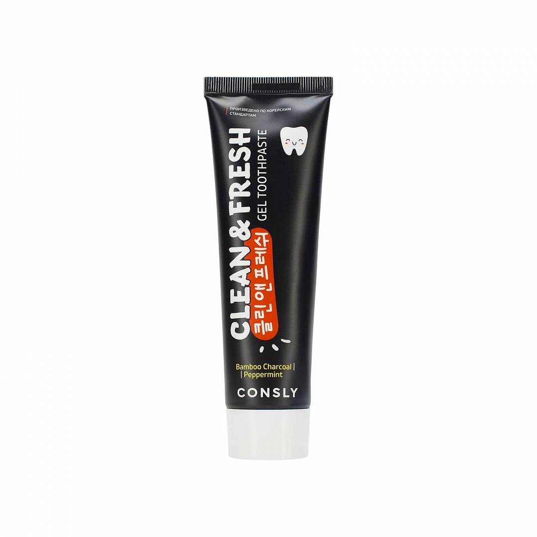 Зубная паста гелевая с бамбуковым углем и перечной мятой Clean&Fresh