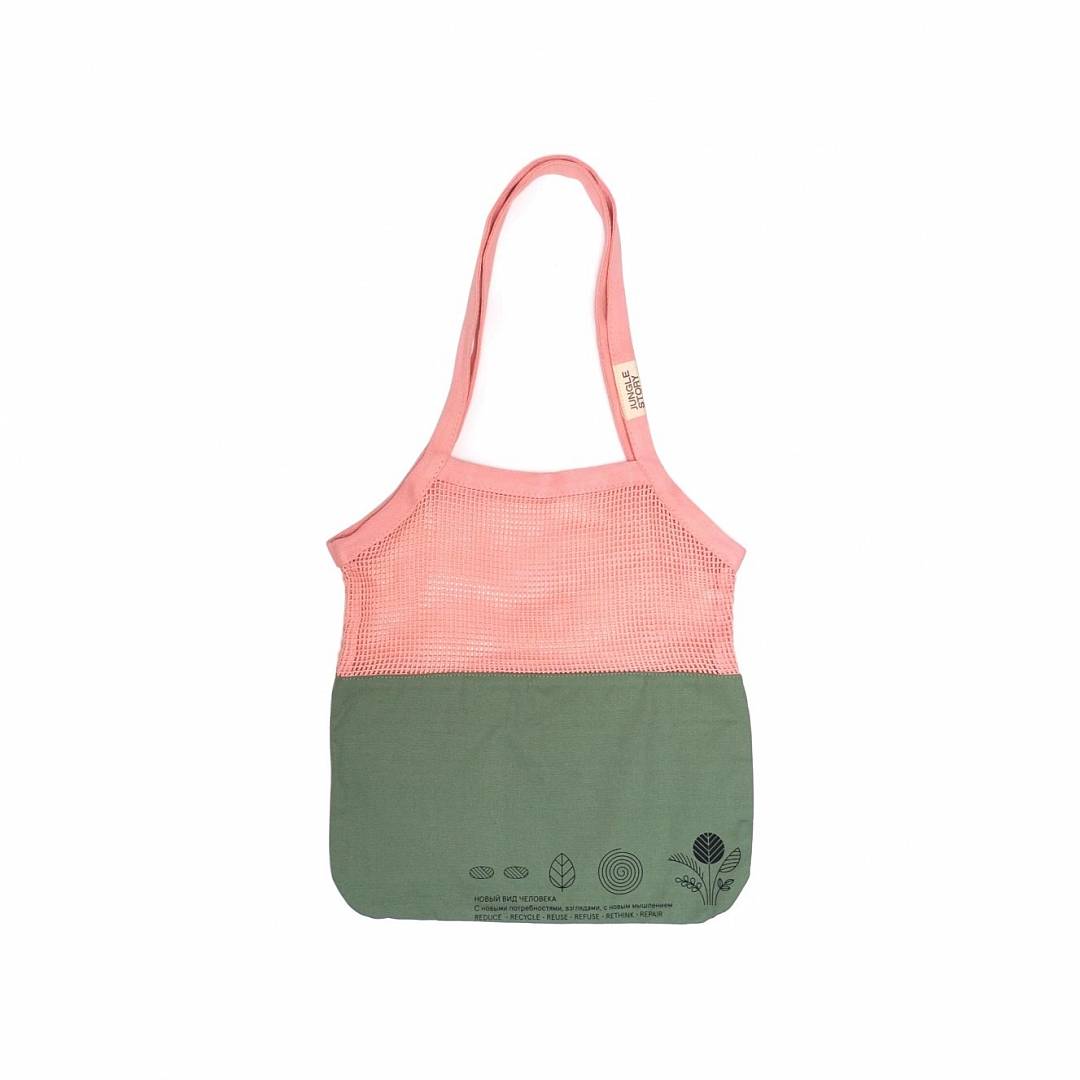 Cумка-шоппер Gradient Pink-Green