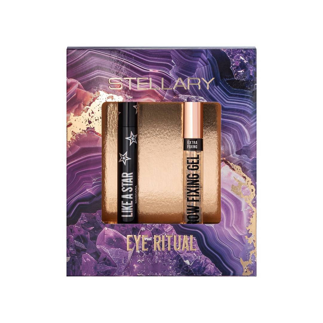 Набор подарочный Stellary Тушь Like a star + Гель для бровей