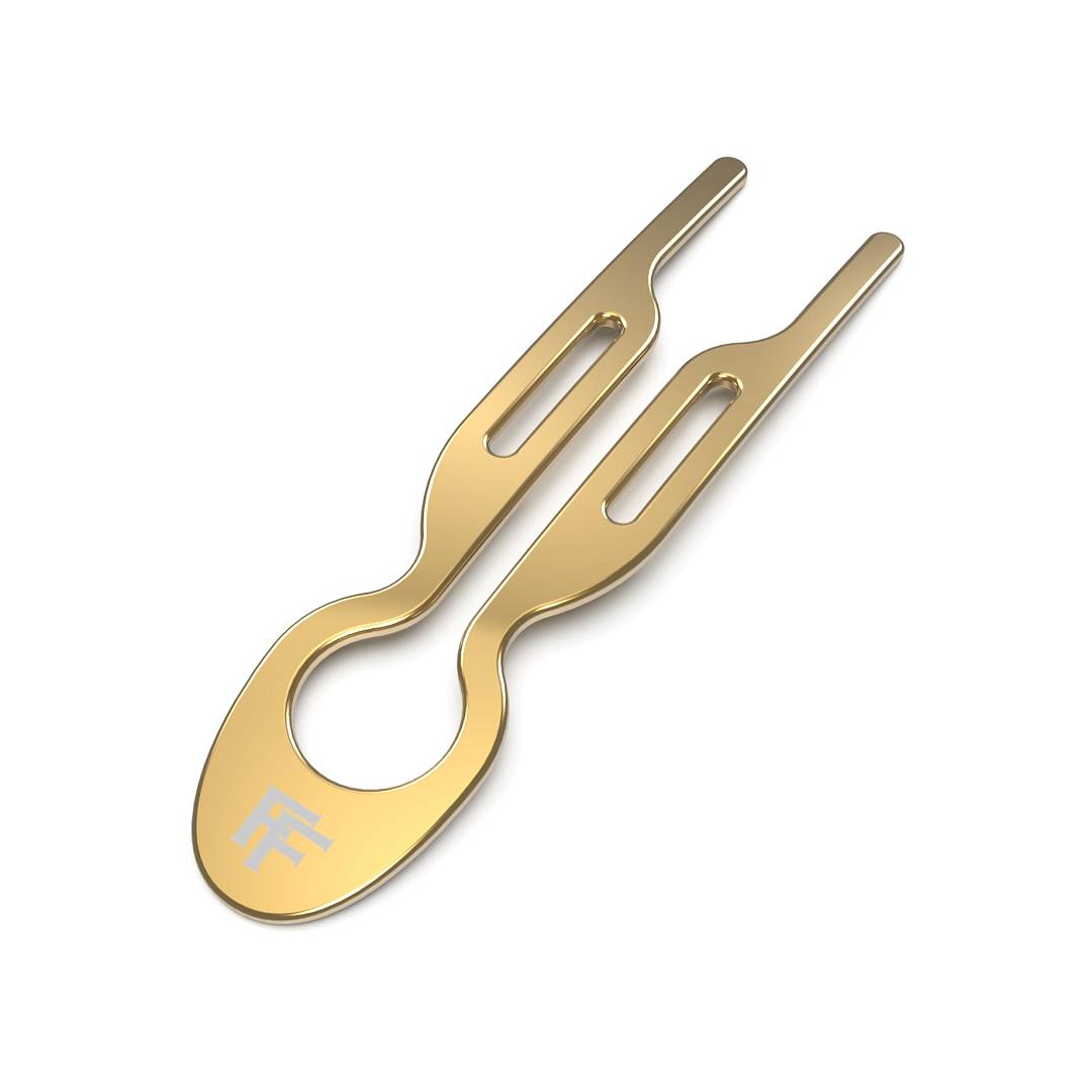 Заколка металлическая Золотой Metal Gold Hairpin №1
