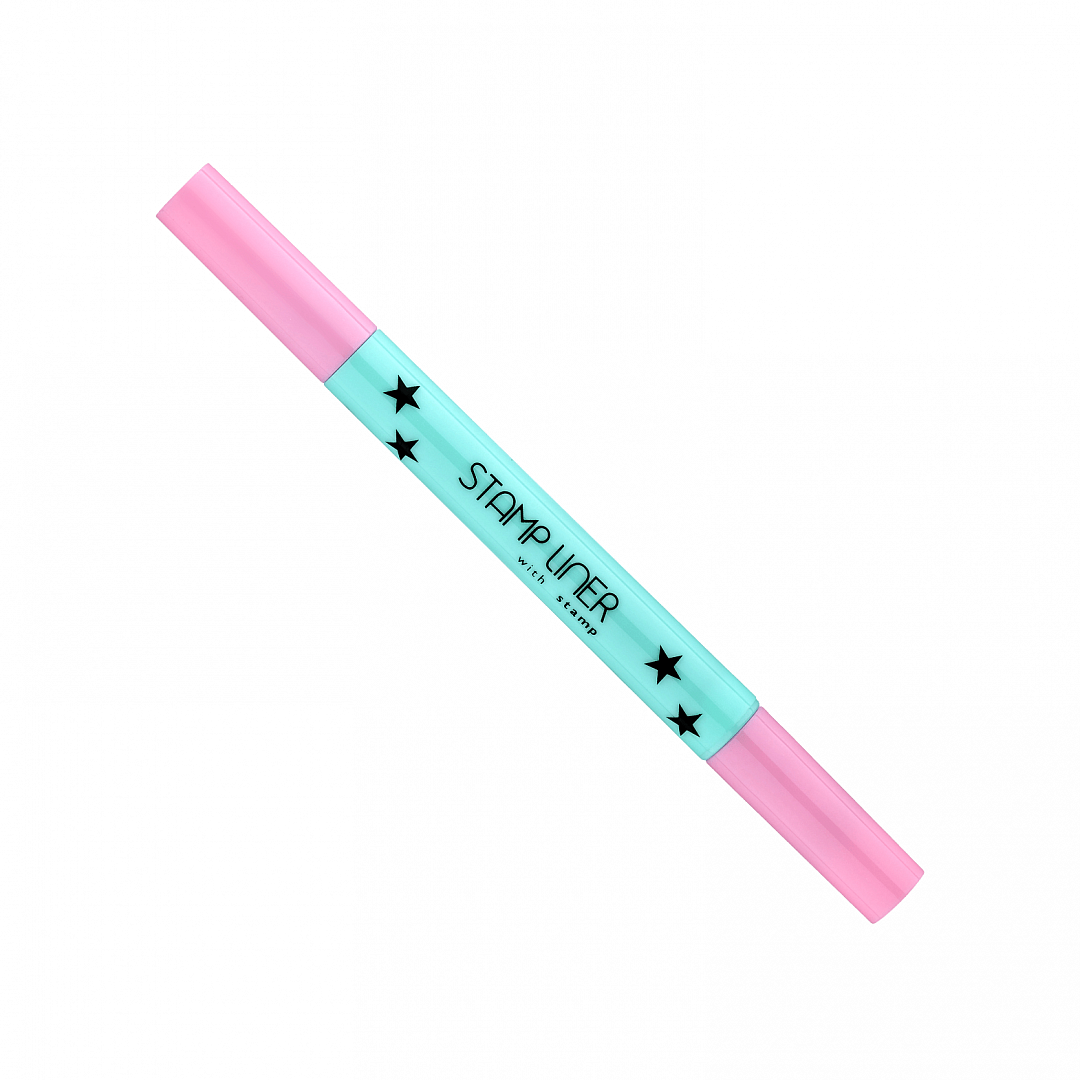 Подводка-фломастер со штампом для век Oh My Stamp Liner
