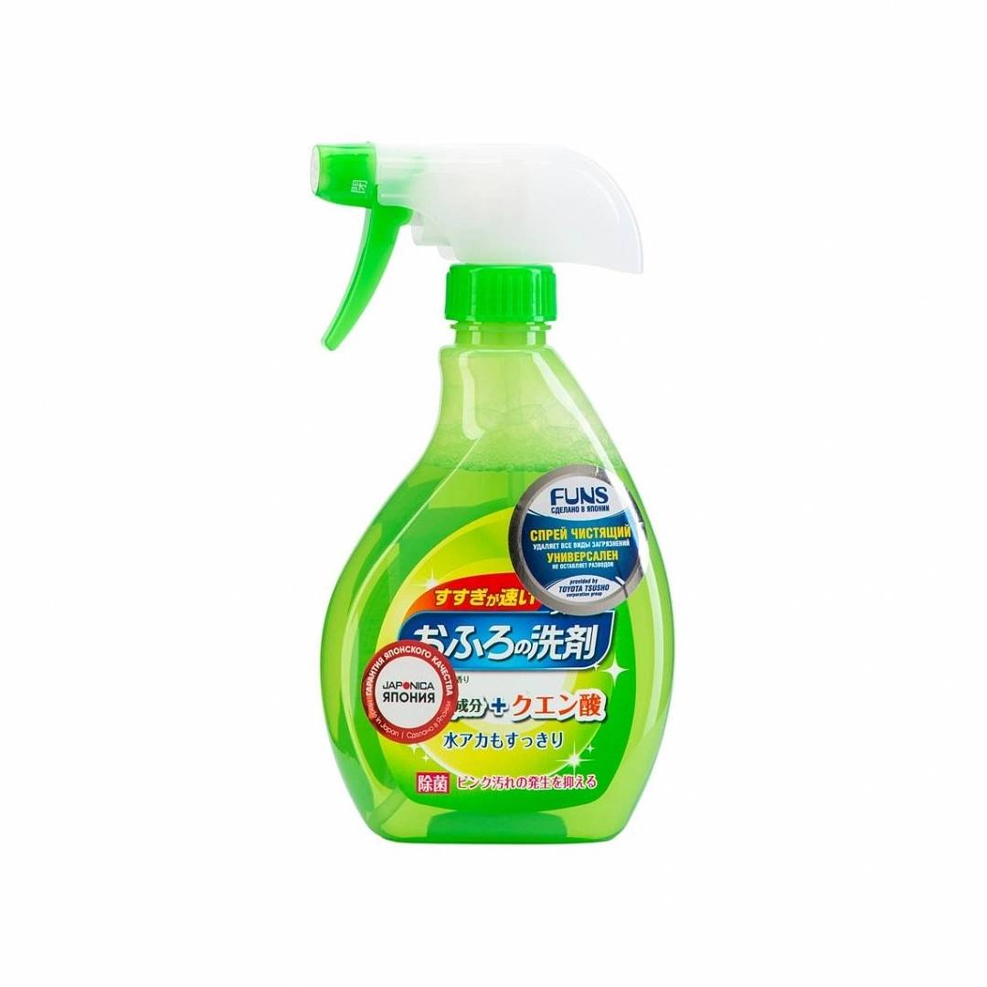 Спрей чистящий для ванной комнаты с ароматом свежей зелени