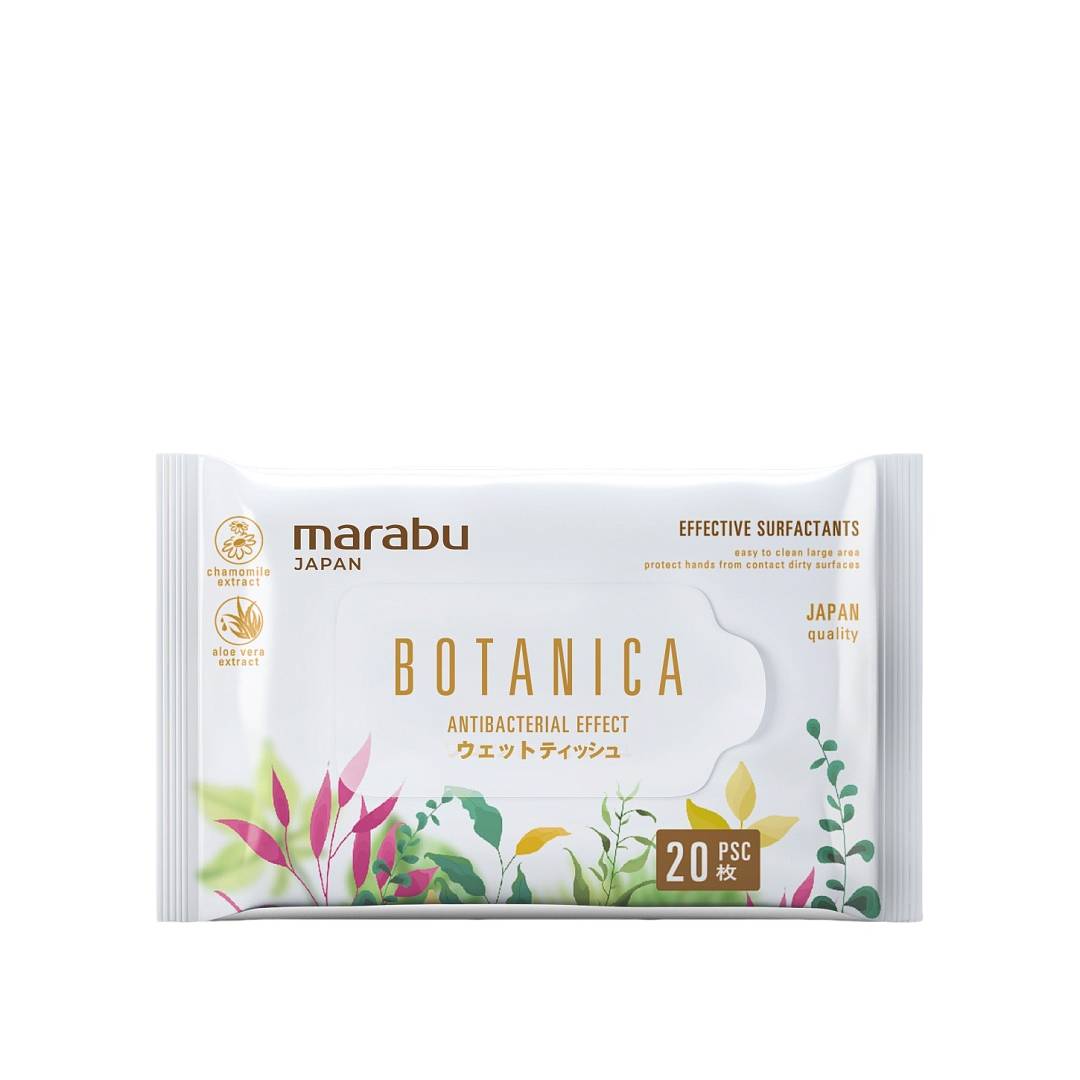 Влажные салфетки 20шт Botanica