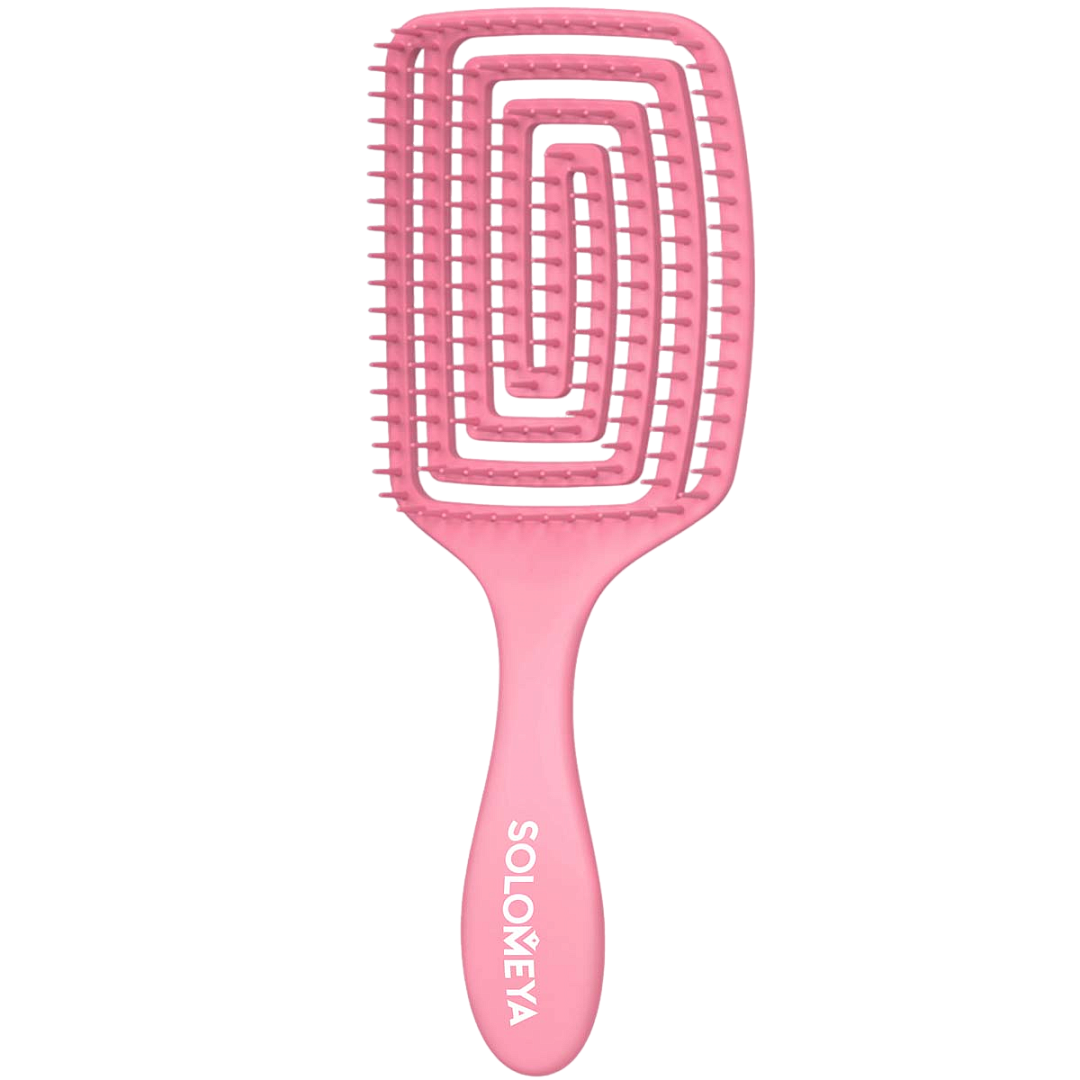 Расческа для сухих и влажных волос Wet Detangler Brush Paddle Strawberry