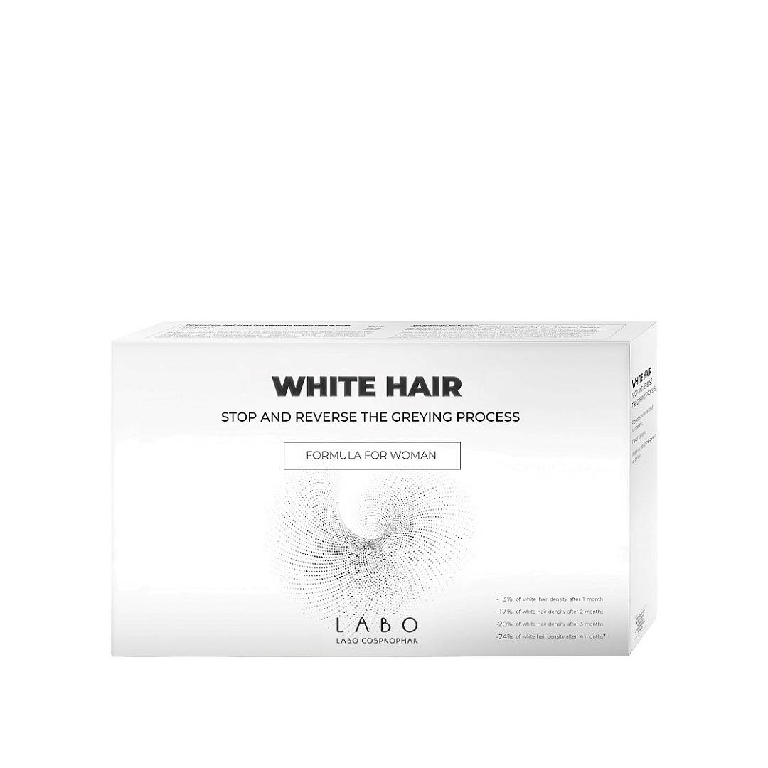 Ампулы для уменьшения проявления седины для женщин White Hair 