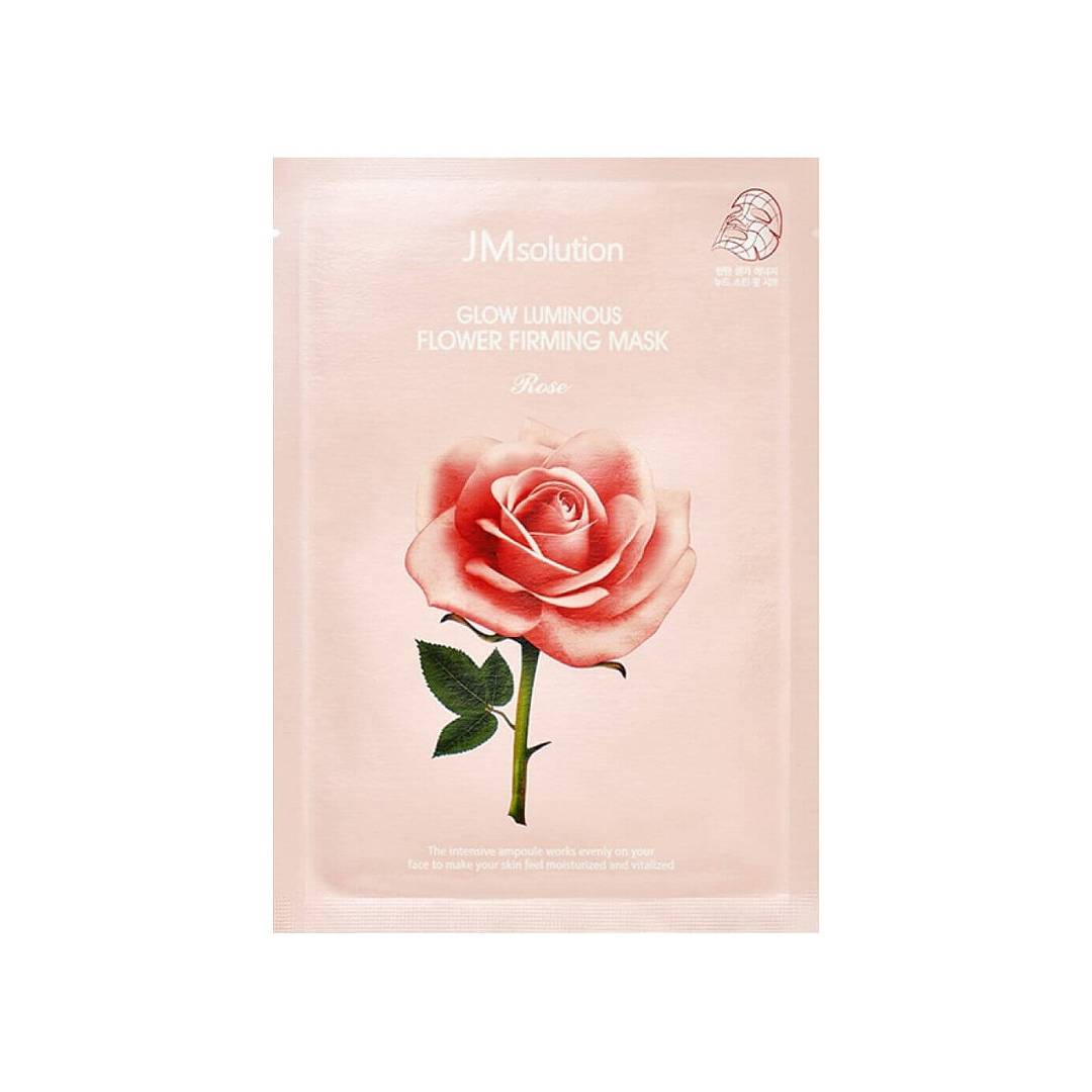 Тканевая маска с экстрактом дамасской розы Glow Flower Firming Mask Rose