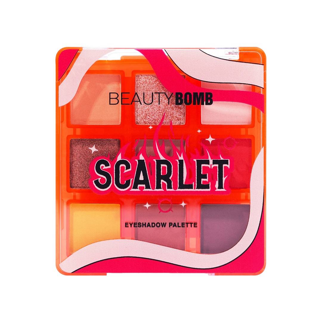 Палетка теней для век Scarlet