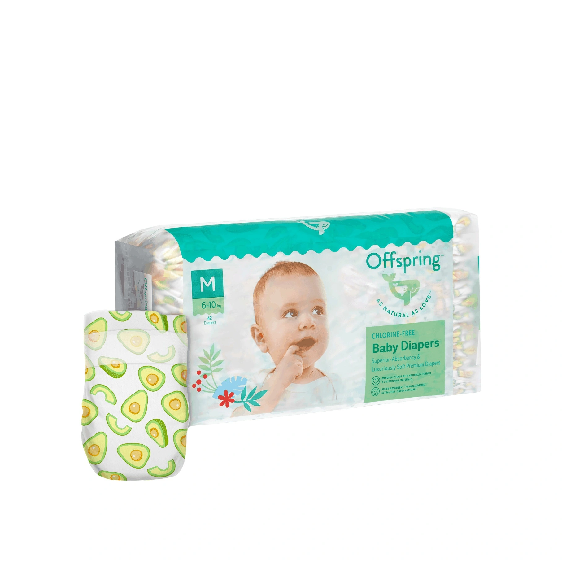 Подгузники Авокадо M 6-10кг 42 шт купить в VISAGEHALL