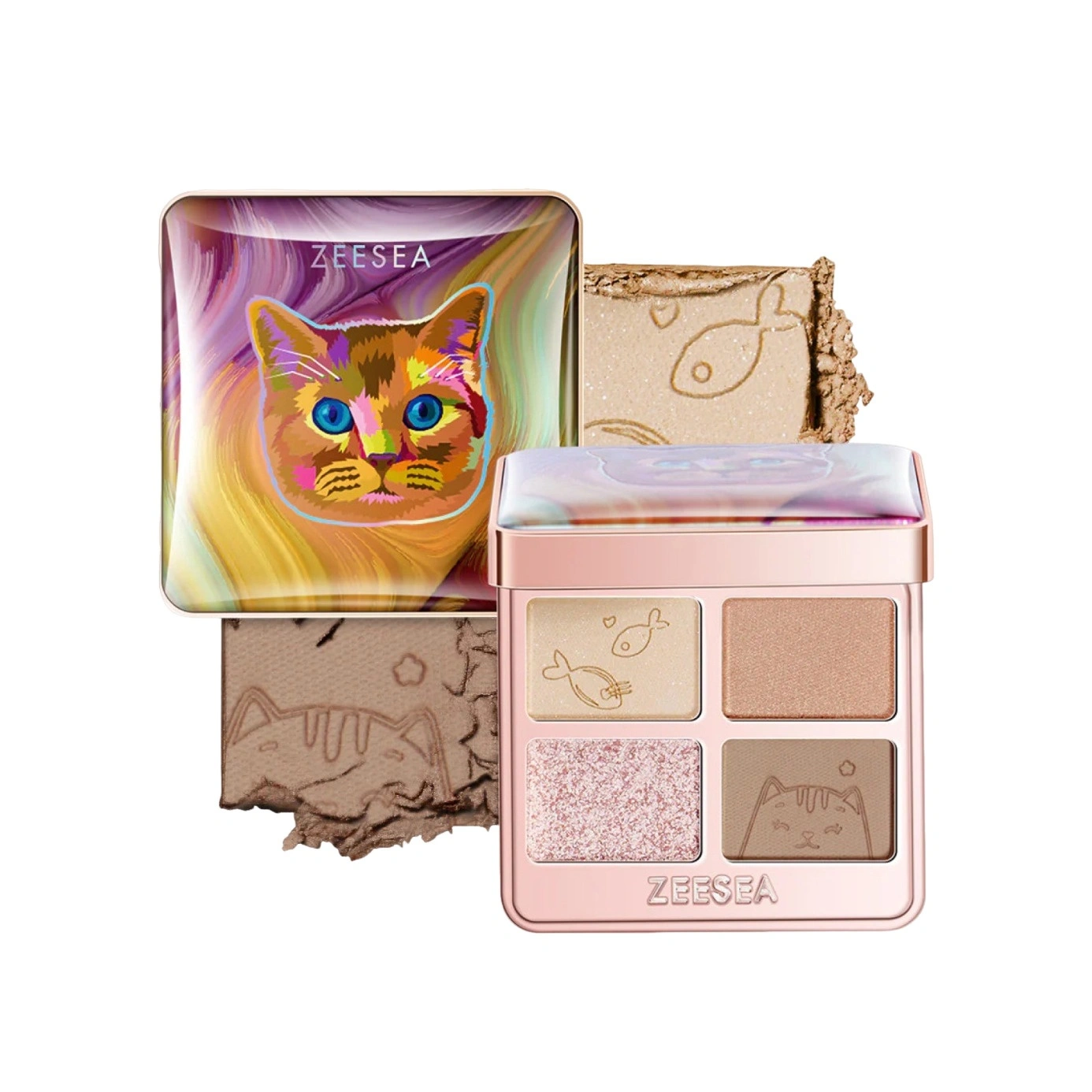 Тени для век Tipsy Kitty Eyeshadow Quad купить в VISAGEHALL