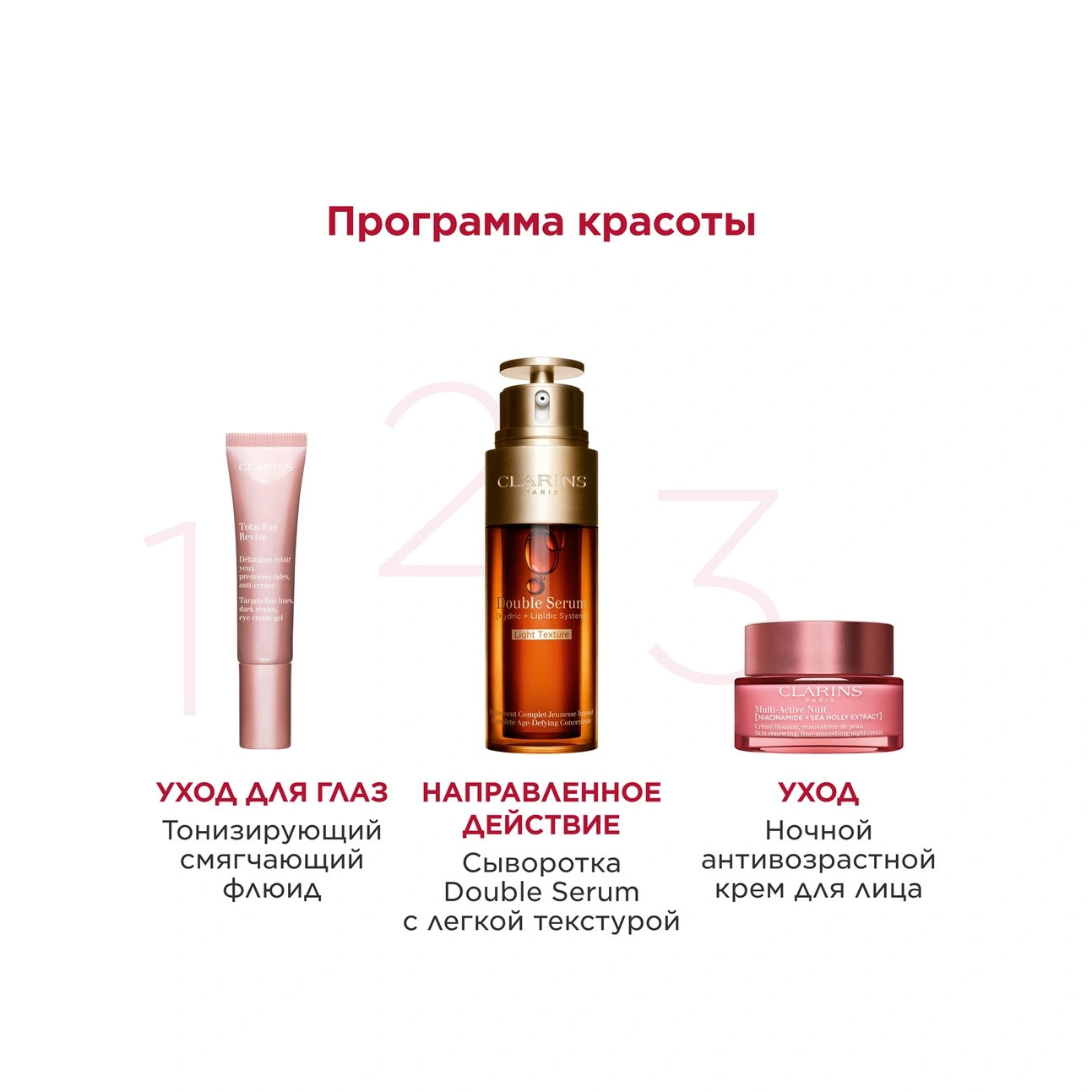 Clarins Крем ночной обновляющий против первых возрастных изменений для всех  типов кожи Multi-Active