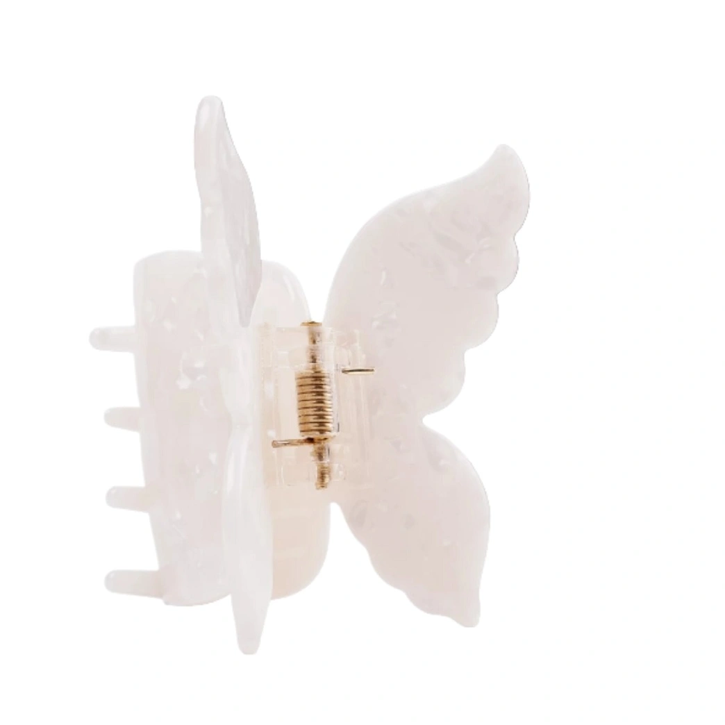 Краб для волос Белая бабочка