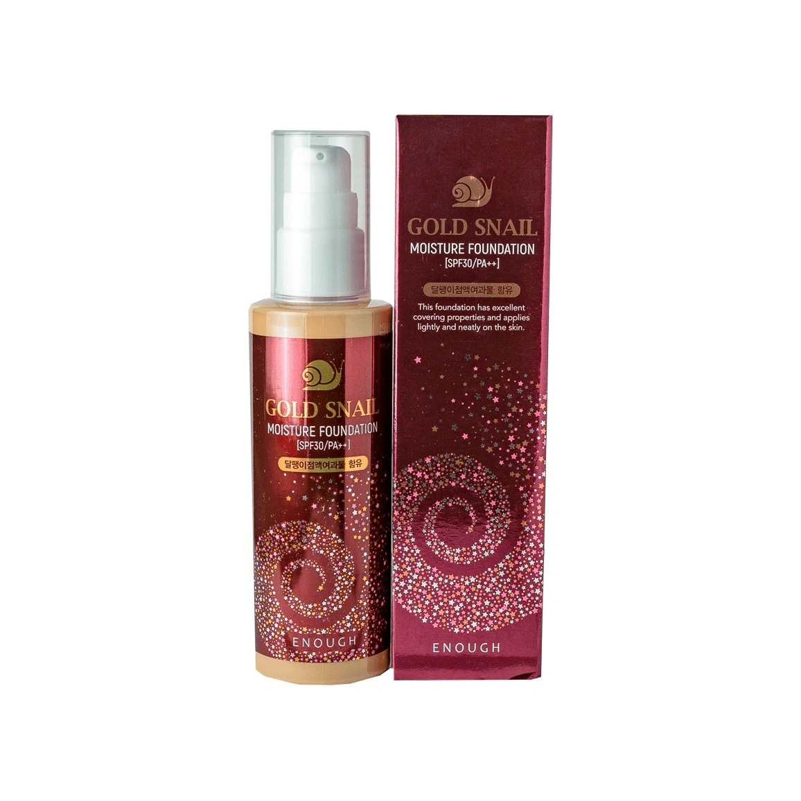 Тональный крем с муцином улитки Gold Snail Foundation SPF30 #13 купить в VISAGEHALL