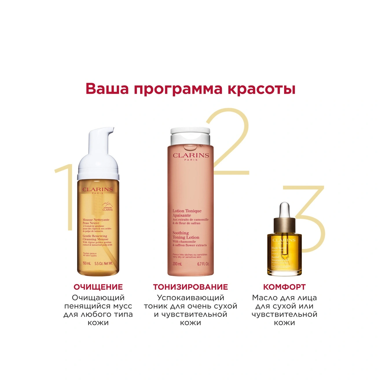 Масло косметическое для сухой или красноватой кожи Huile Santal купить в VISAGEHALL