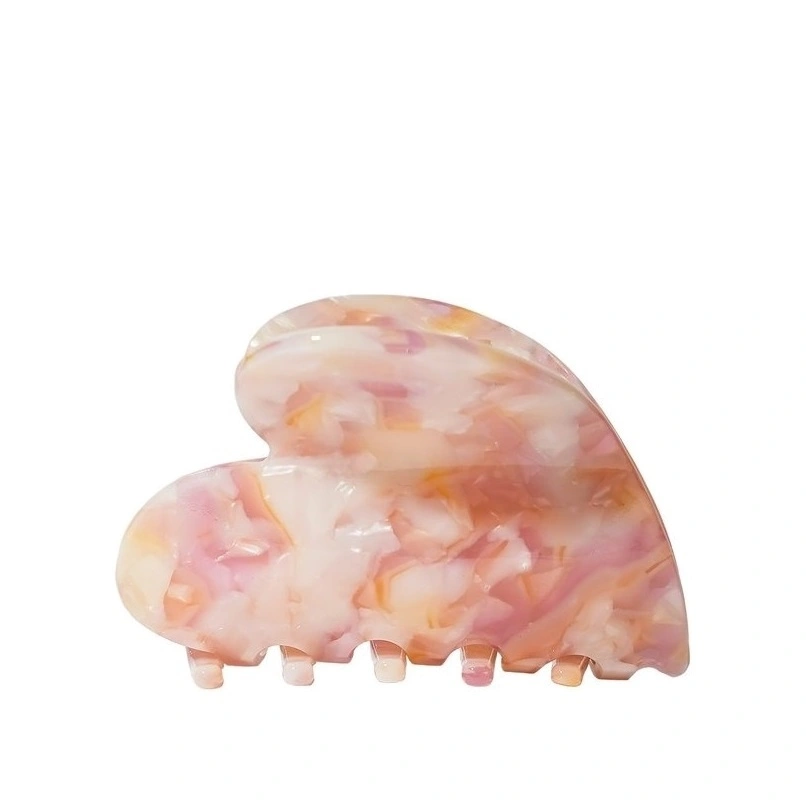 Краб для волос Розовое сердце