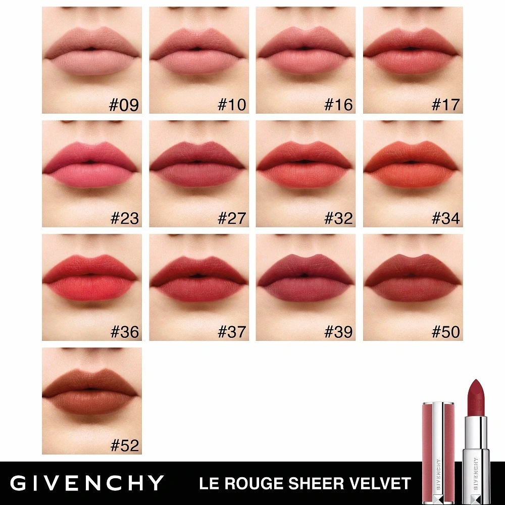 Givenchy Помада для губ легкая увлажняющая Le Rouge Sheer Velvet купить |  VISAGEHALL