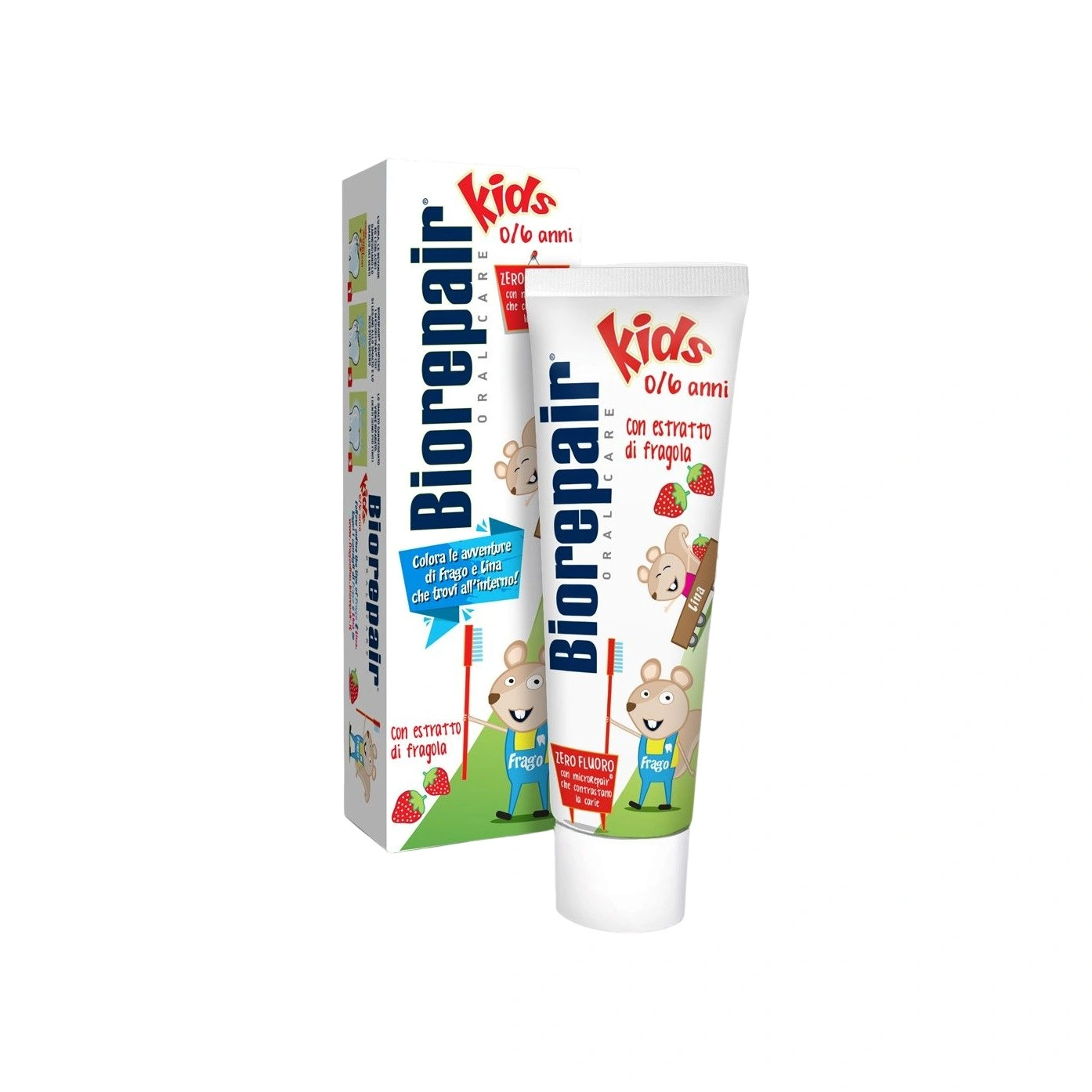 Зубная паста детская Junior Strawberry 0-6 лет купить в VISAGEHALL