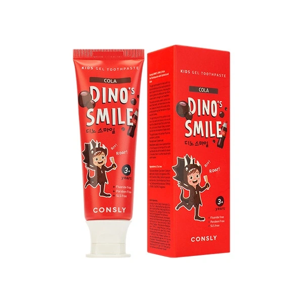 Зубная паста гелевая детская c ксилитом и вкусом колы DINO's SMILE