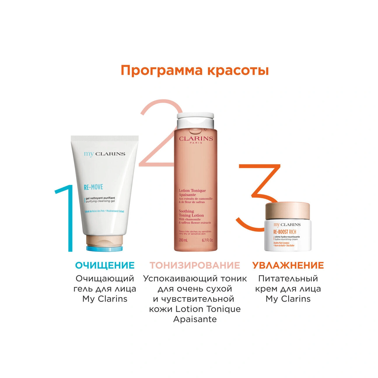 Крем для молодой кожи питательный Re-Boost My Clarins  купить в VISAGEHALL