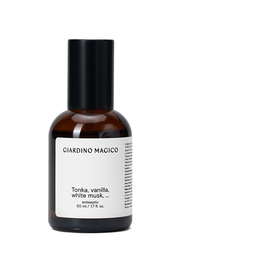 Дезинфицирующая жидкость Tonka, vanilla, white musk