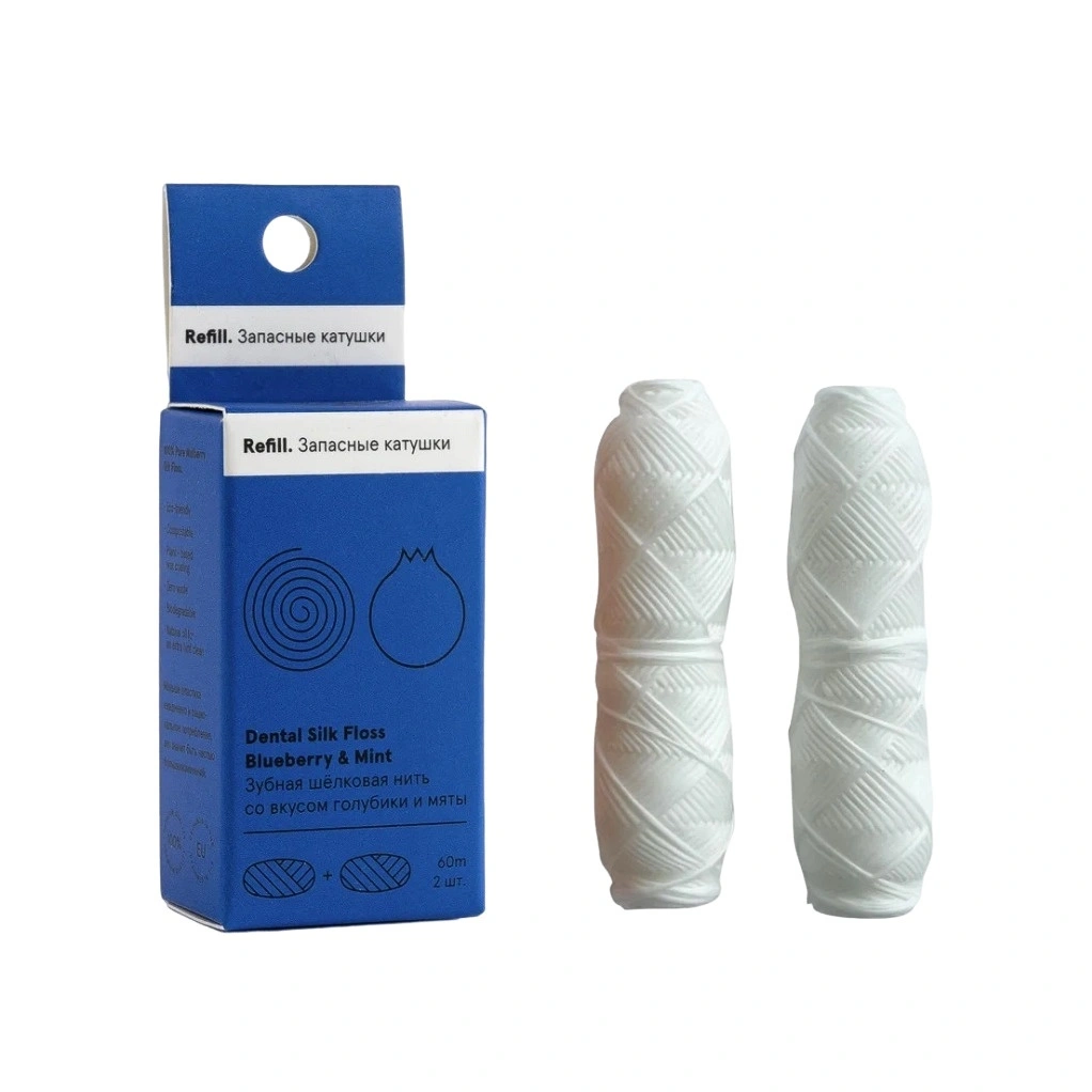Запасная катушка зубной нити Reffil Bluebery & Mint купить в VISAGEHALL
