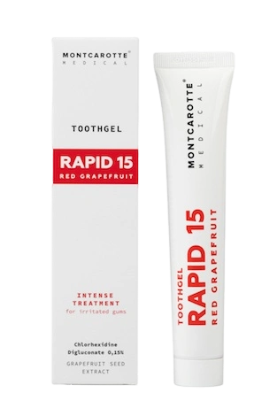 Паста-гель зубная антибактериальная RAPID 15 Red Grapefruit