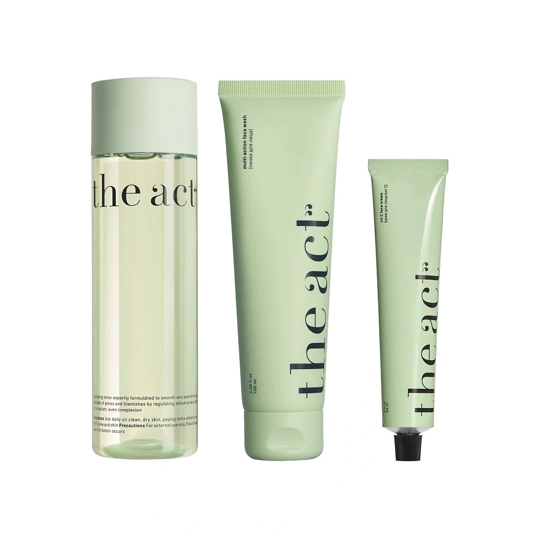 Набор для лица: пенка+тоник+крем с витамином С