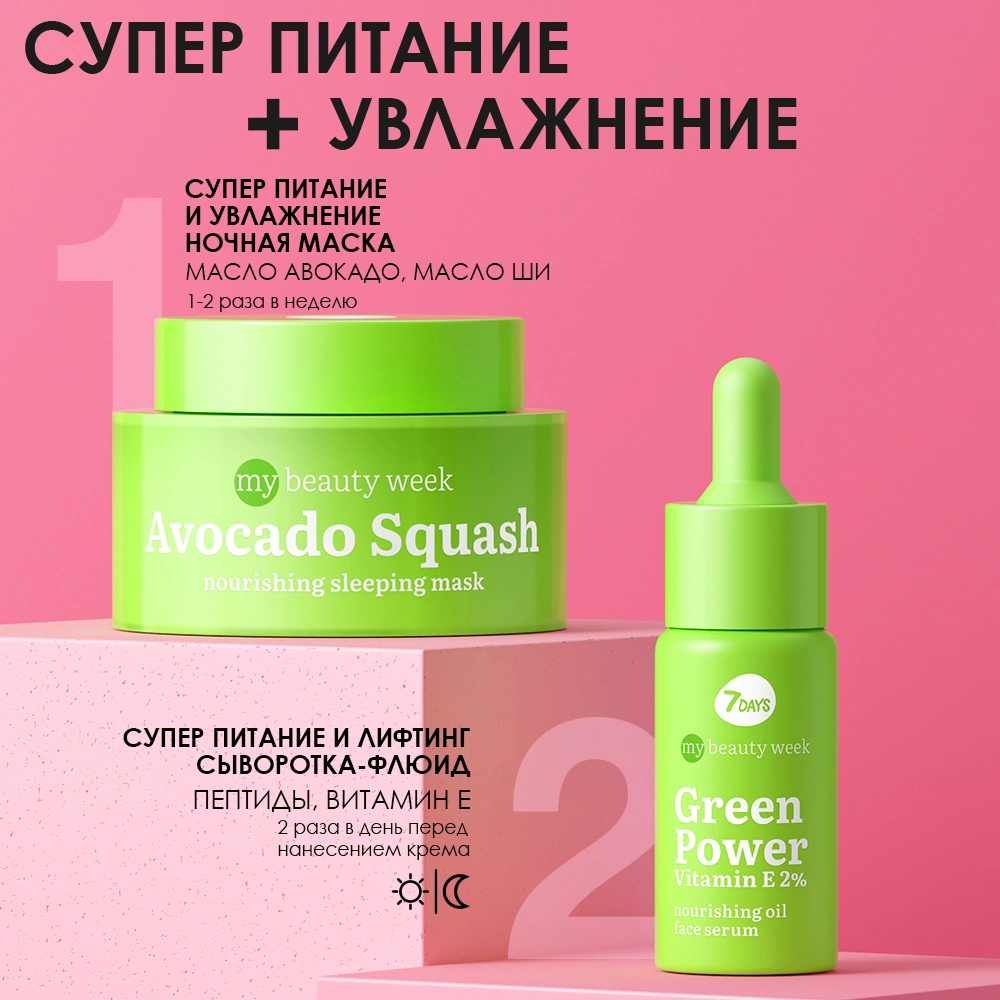 Сыворотка для лица питательная Green Power Vitamin E 2% My Beauty Week купить в VISAGEHALL