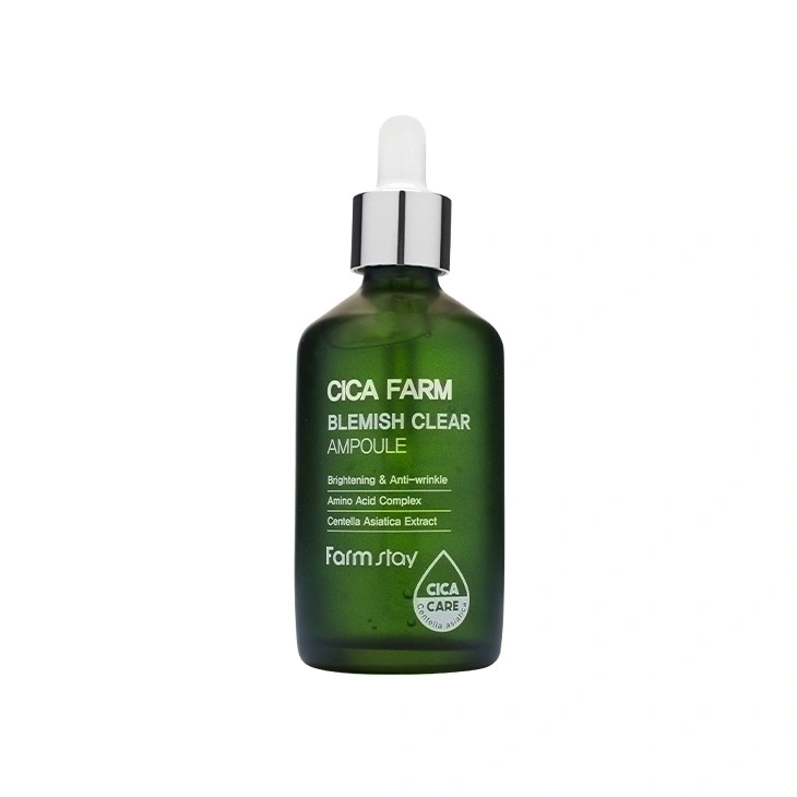 Сыворотка для лица с центеллой против покраснений Cica Farm Blemish Clear Ampoule купить в VISAGEHALL