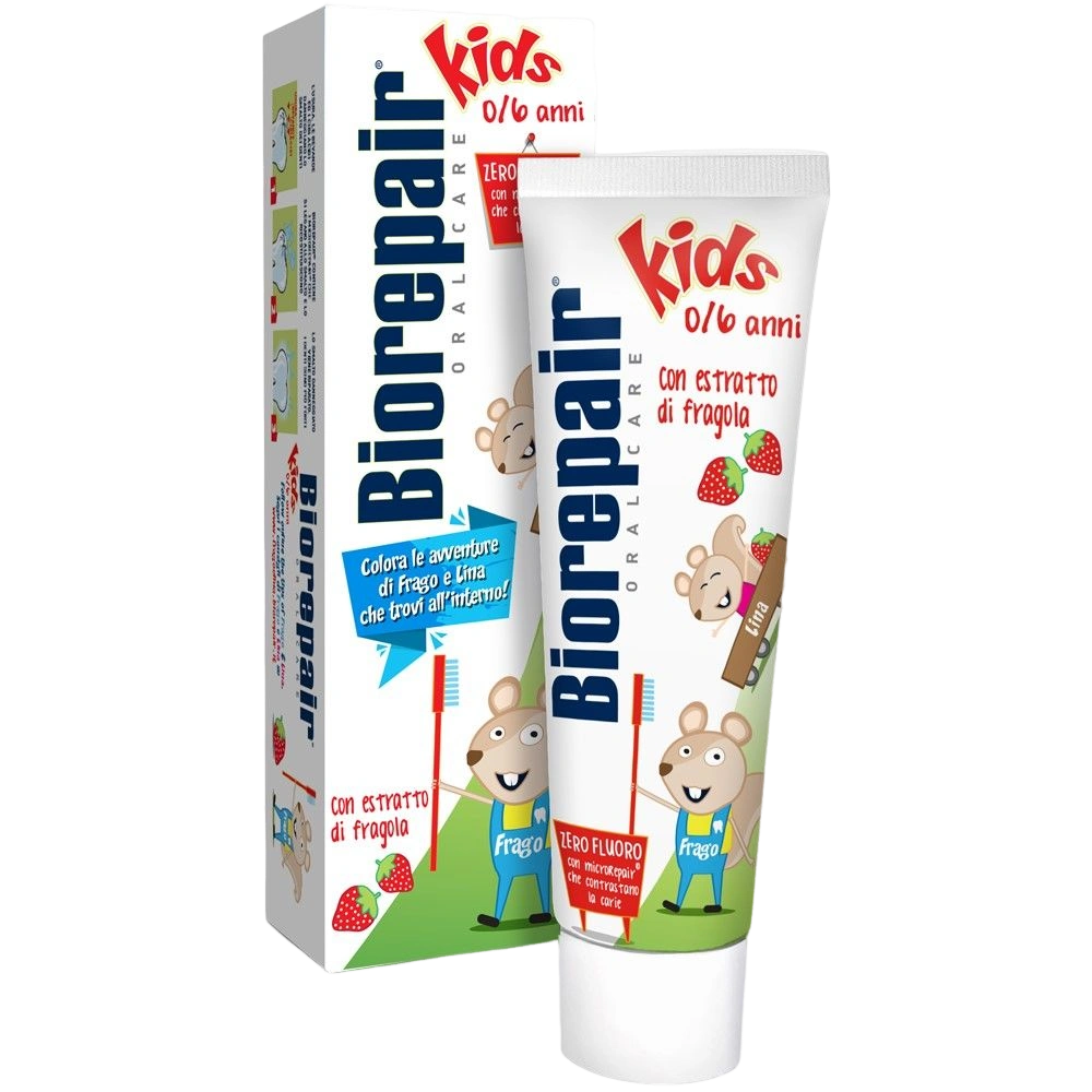 Biorepair Зубная паста детская Junior Strawberry 0-6 лет – купить в  VISAGEHALL