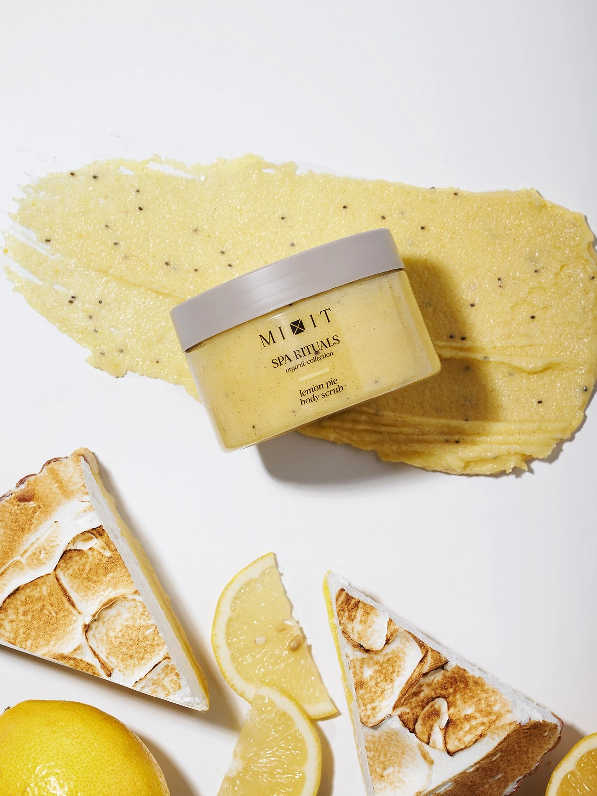 Скраб-бальзам для тела соляной с ароматом лимонного пирога купить в VISAGEHALL