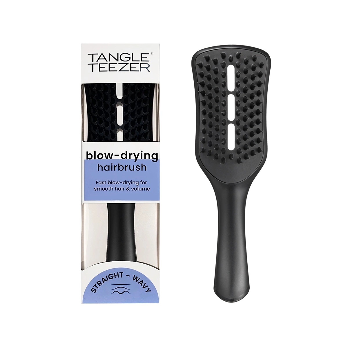 Tangle Teezer Расческа для укладки феном The Ultimate Blow-Dry (Easy Dry &  Go) Jet Black