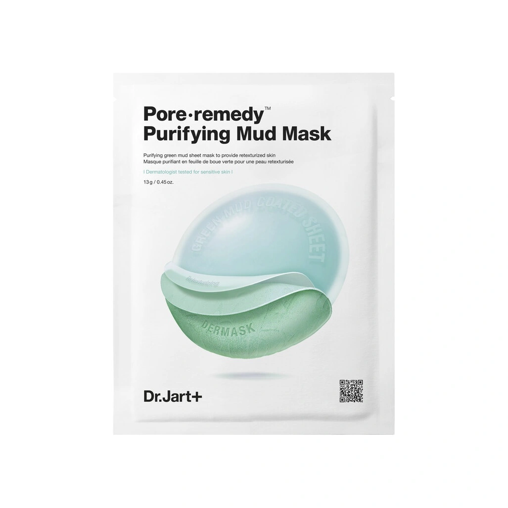 Маска для лица обновляющая с зеленой глиной Dermask Pore·remedy Purifying Mud 