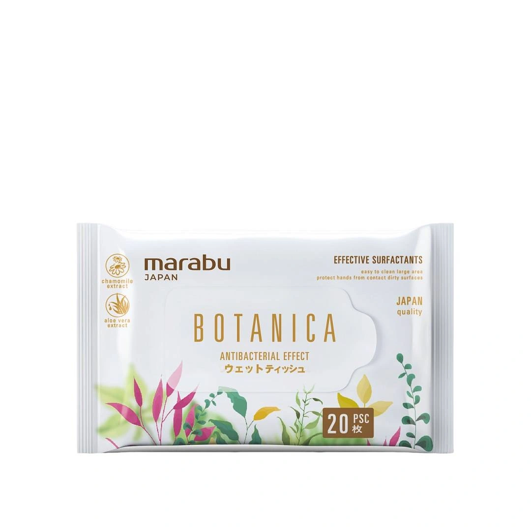 Влажные салфетки 20шт Botanica
