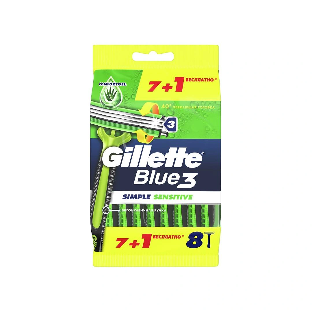 Blue3 Simple Sensitive Бритвы одноразовые