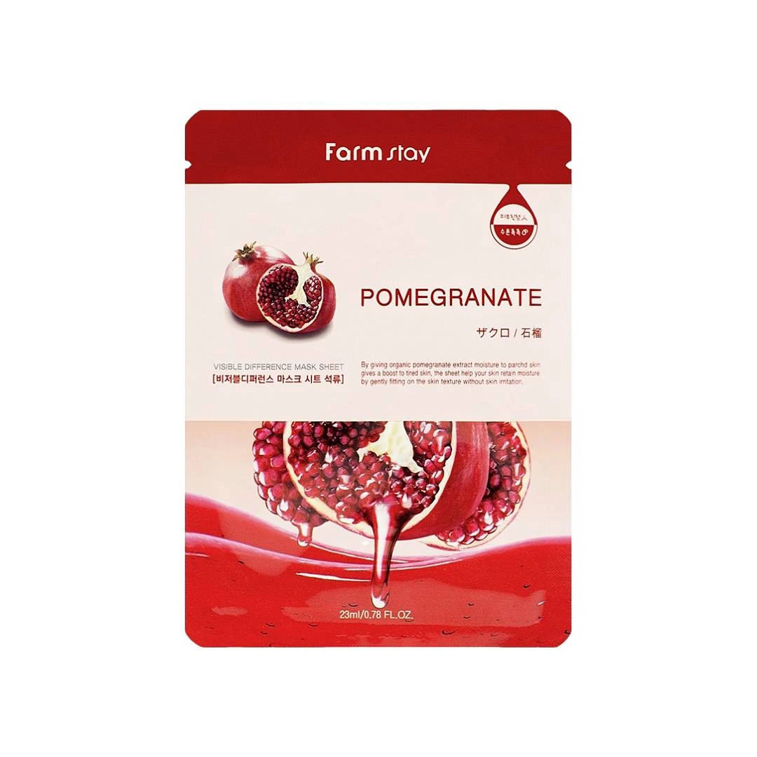 Маска тканевая для лица с натуральным экстрактом граната