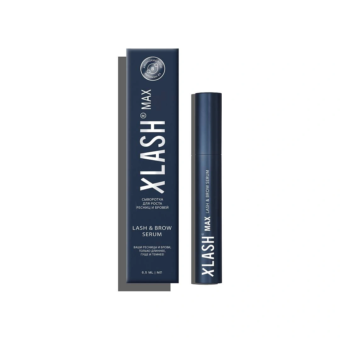 Сыворотка для роста ресниц и бровей Xlash MAX