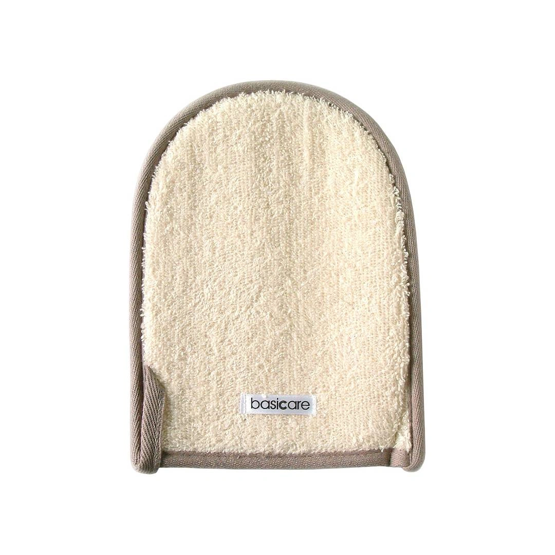 Мочалка-варежка банная люфа махровая ткань 