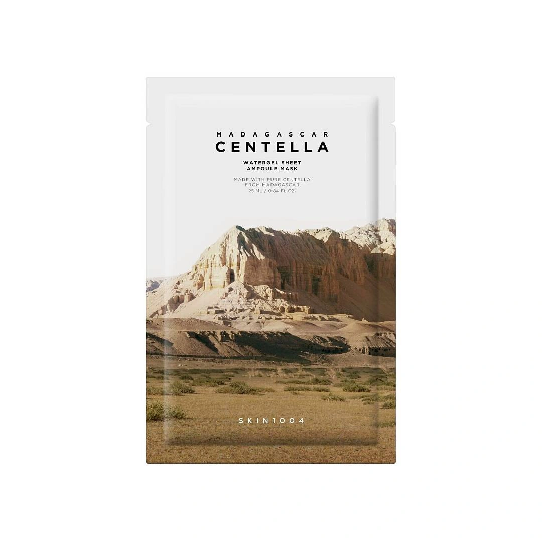 Маска гелевая увлажняющая для лица на основе мадагаскарской центеллы