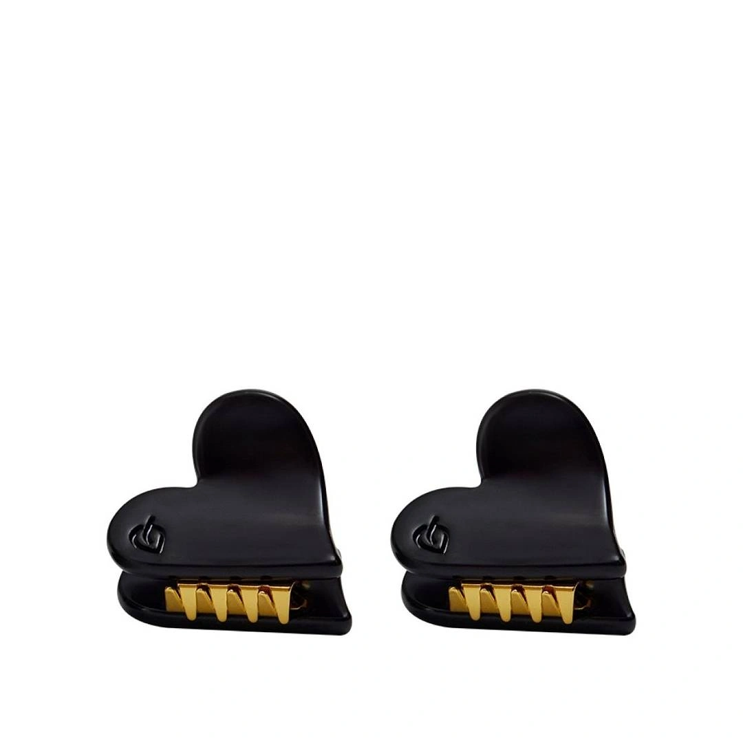 Набор крабов для волос мини Черные леденцы