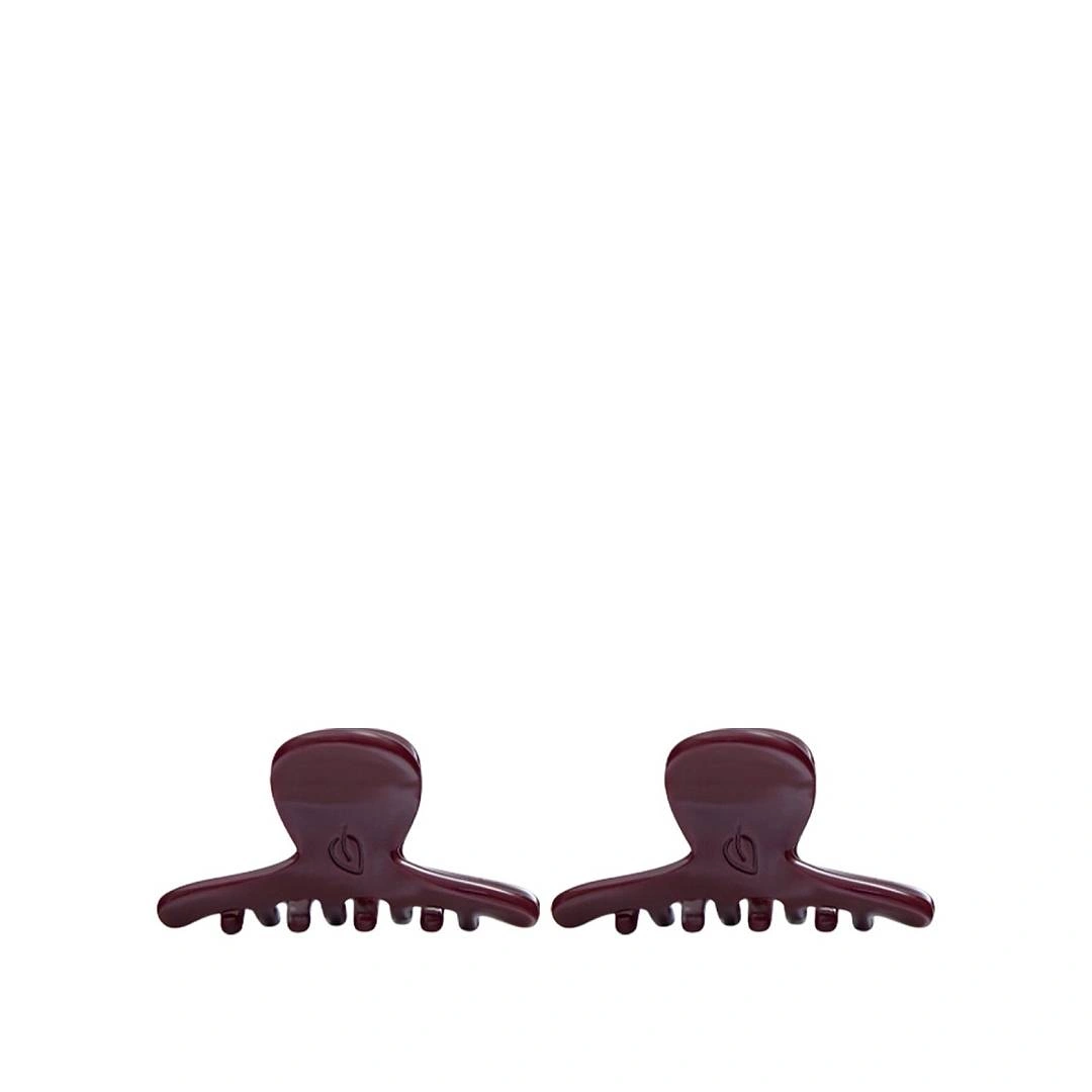 Набор крабов для волос мини Бургунди