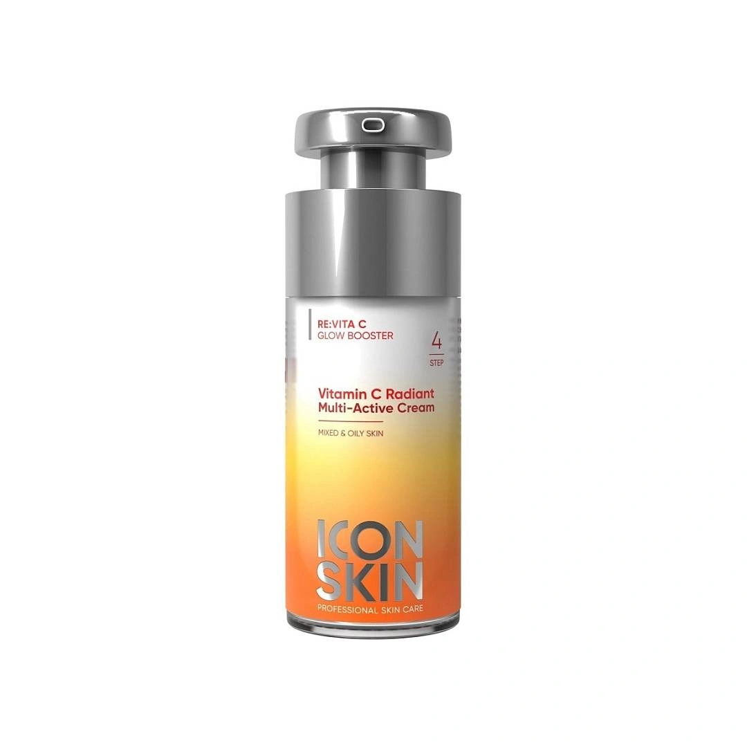 Крем для комбинированной и жирной кожи мультиактивный с витамином С Vitamin C Radiant