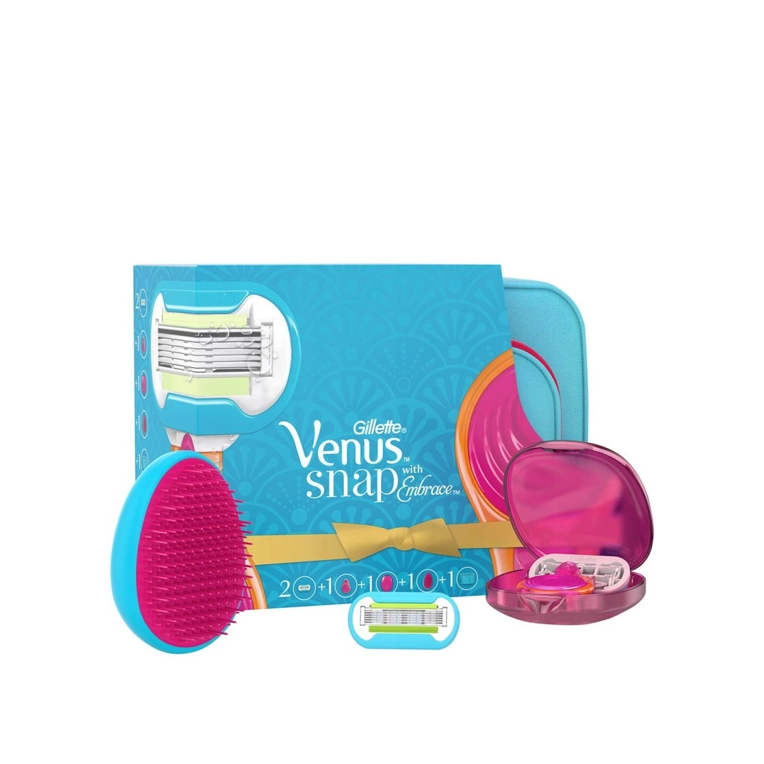 Набор Станок Venus Snap Embrace+1к + косметичка + расческа Gillette ...