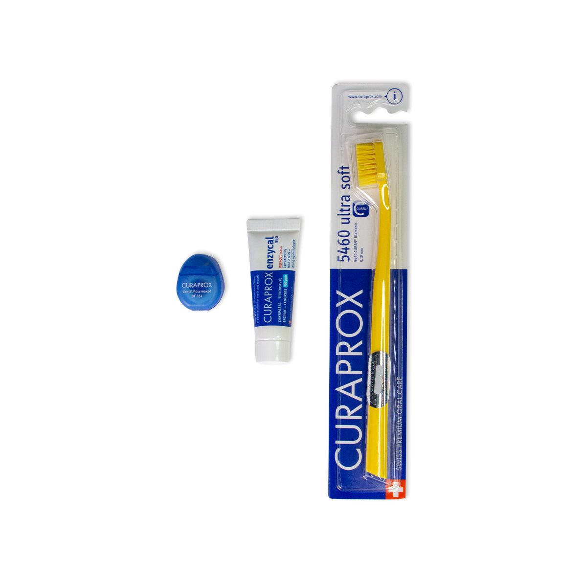 Набор: Зубная щетка CS5460 Ultrasoft + Флосс mini + Паста Enzycal 950 купить в VISAGEHALL
