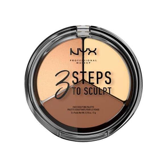 Палетка для скульптурирования лица тройная 3 Steps To Sculpt Deep 02 магазин VISAGEHALL являющийся официальным дистрибьютором в России